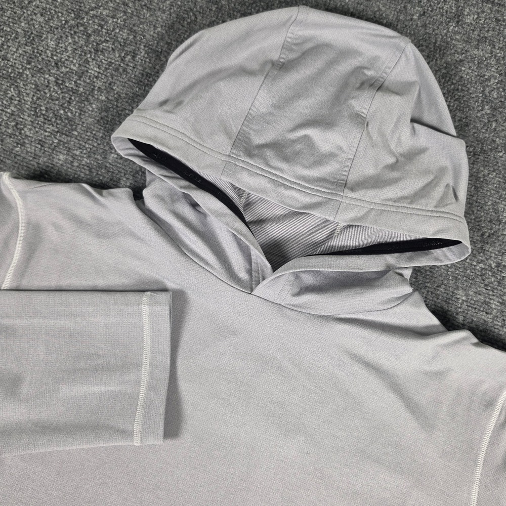 G/FORE Brushed Back Tech Hoodie Mens XL Gray Performance Golf Pullover